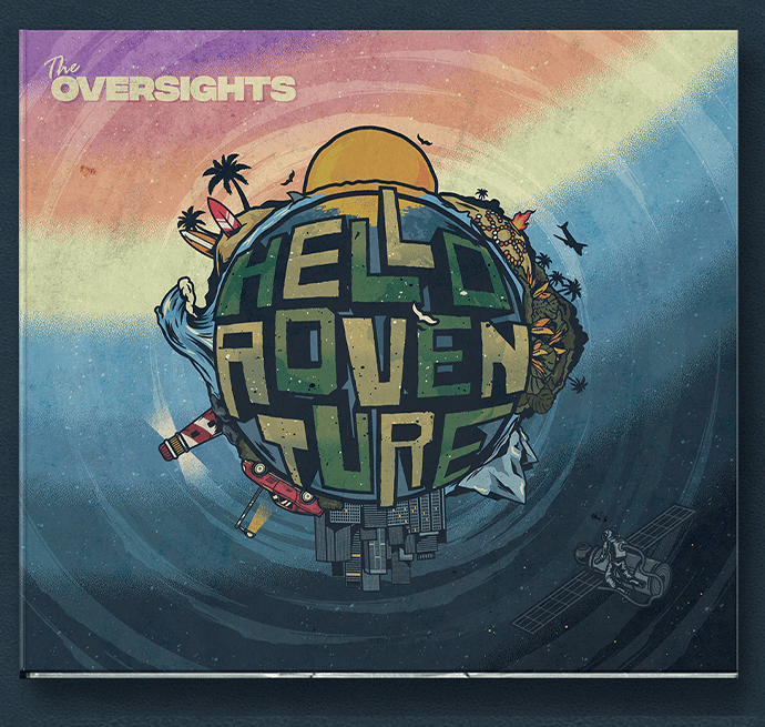 The Oversights' debut E.P. Hello Adventure. Digital download edition