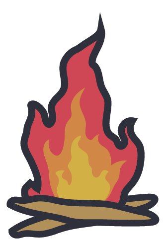 Bonfire sticker